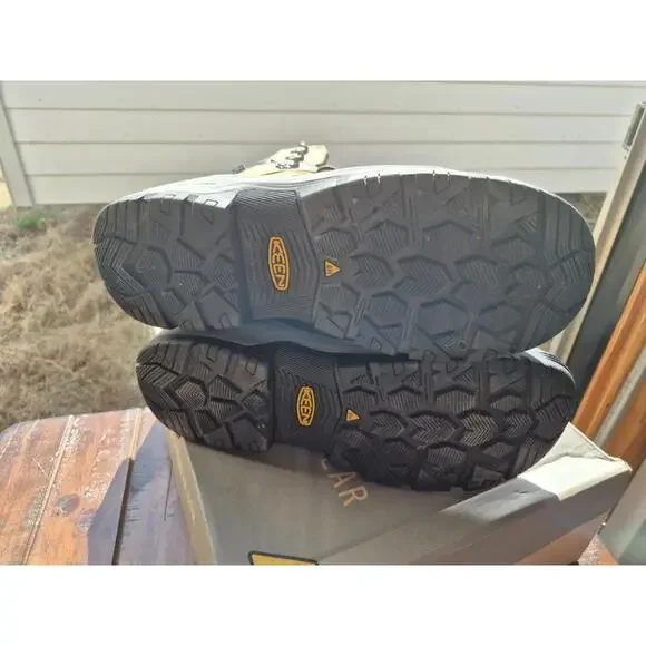 Keen Utility Mens Evanston 6in WP CT Bison/Black Leather Work Boots Size 13 EE - Picture 11 of 11